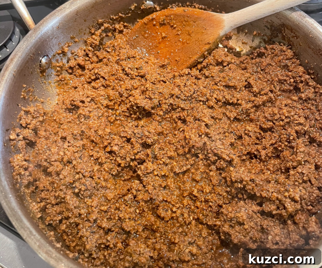 Authentic Jamaican Beef Patties Recipe 3 Ground beef after blending