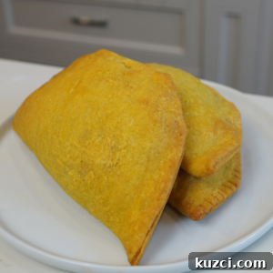 Finished Jamaican beef patties