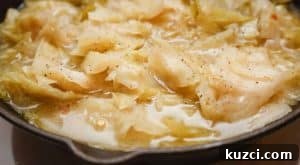 Southern Cabbage Recipes on The Soul Food Pod Episode 3 18 Remove the lid from the skillet and cook the cabbage uncovered for about 15 minutes, careful not to let all the broth evaporate so the cabbage is not dry