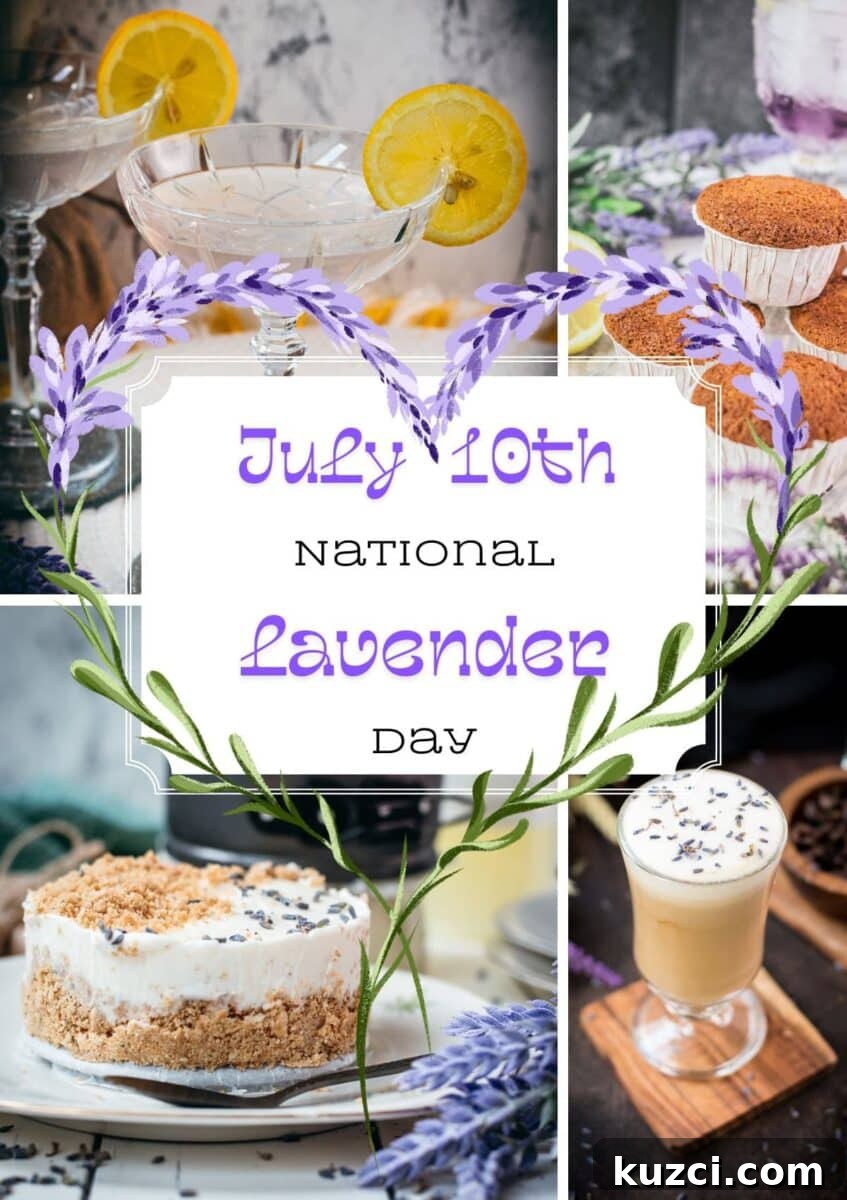 Discover a beautiful roundup of lavender recipes for National Lavender Day, including coffee drinks, desserts, cocktails, and floral treats.