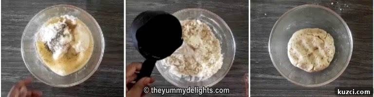 Verki (Varki) Puri Recipe: Layered Gujarati Puris 3 making the dough for verki puri recipe