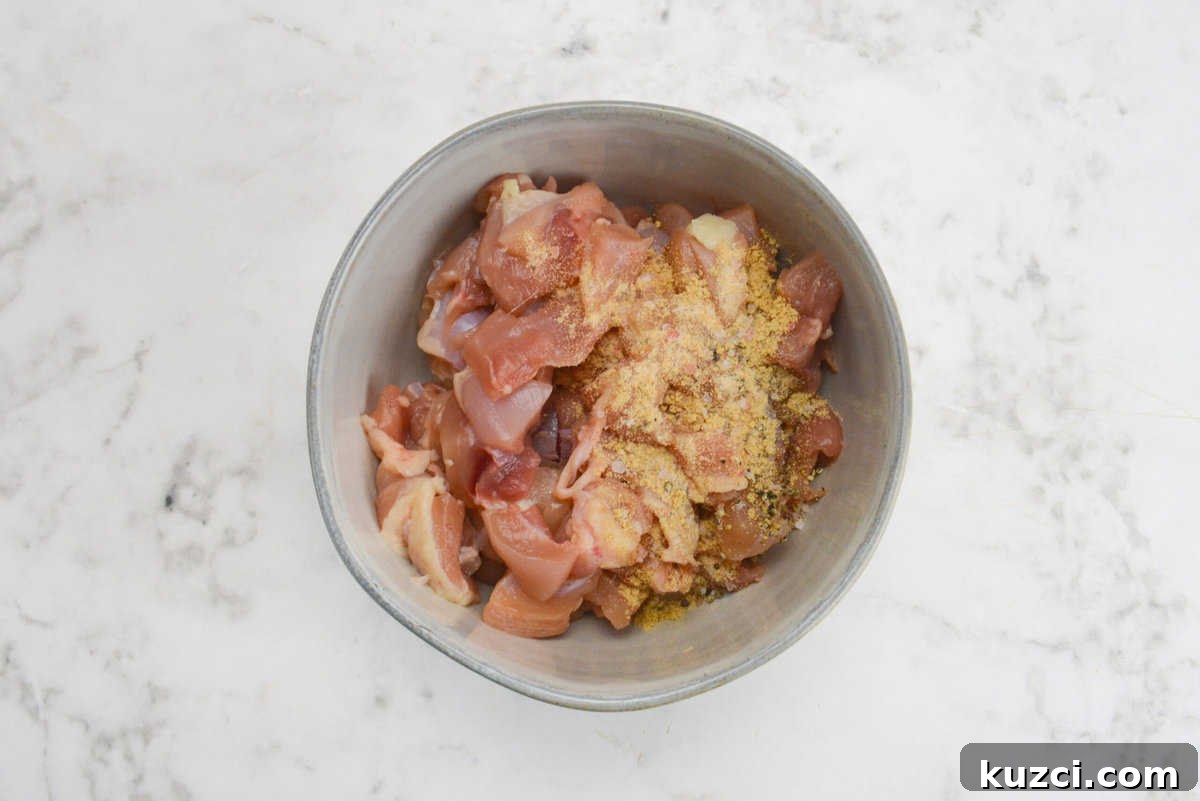 Blackstone Chicken Fried Rice Recipe 4 diced chicken thighs with seasoning