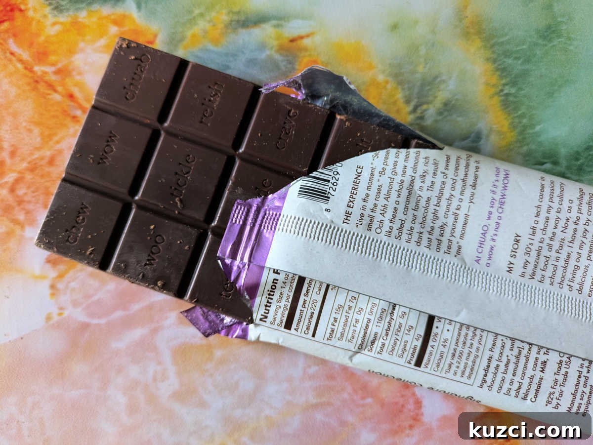 Chuao Ooh Ahh Almond Dark Chocolate Bars 5 chuao dark chocolate