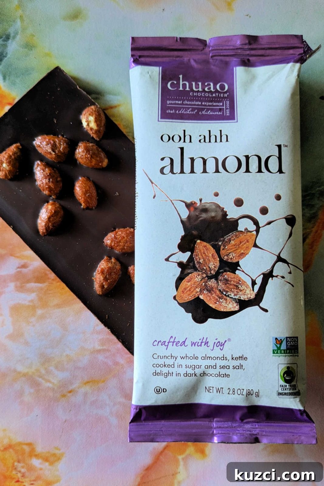 Chuao Ooh Ahh Almond Dark Chocolate Bars 6 a Chuao Ooh Ahh Almond Dark Chocolate Bar