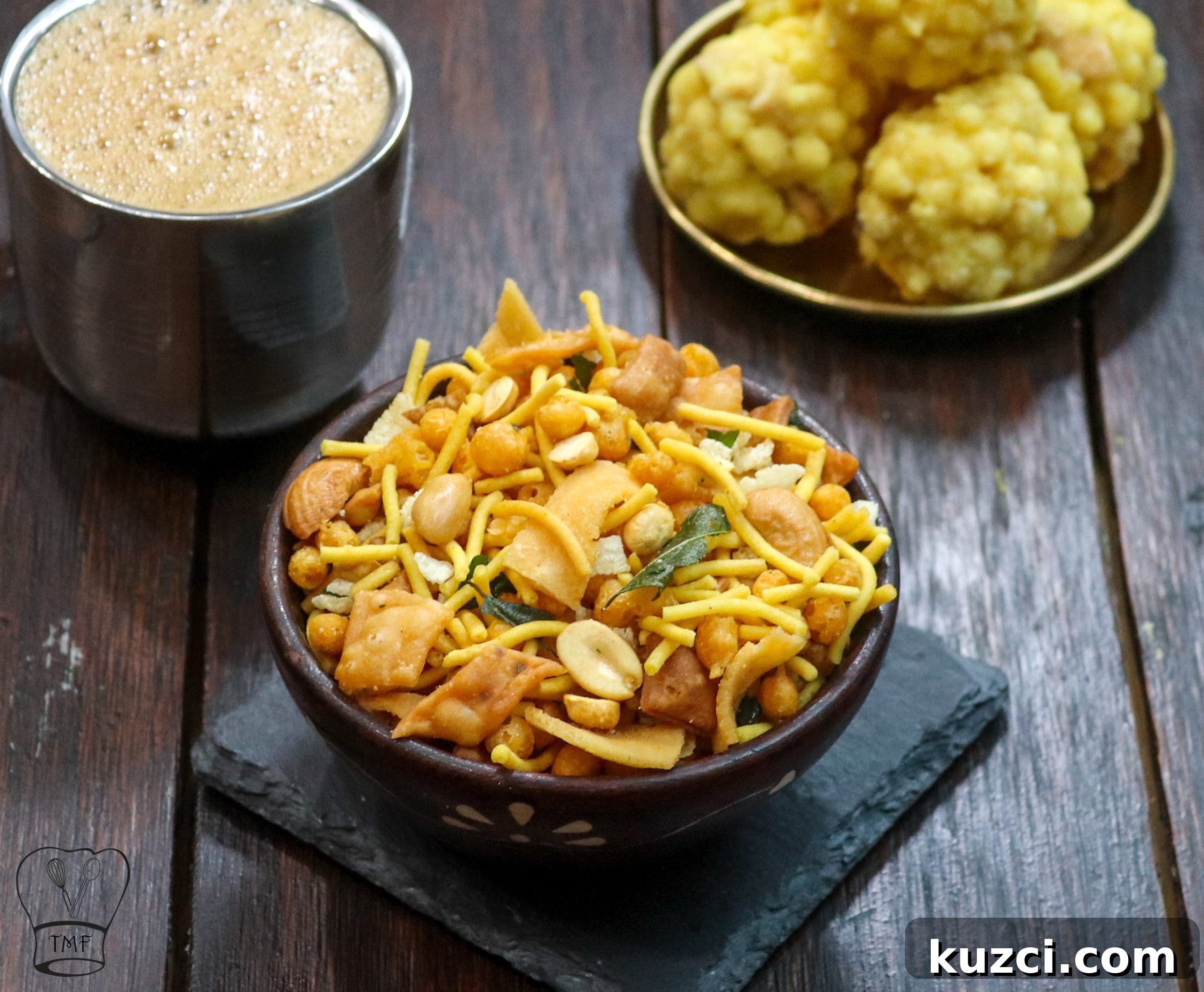 Madras Mixture Recipe: Authentic South Indian Snack 3 Mixture close-up
