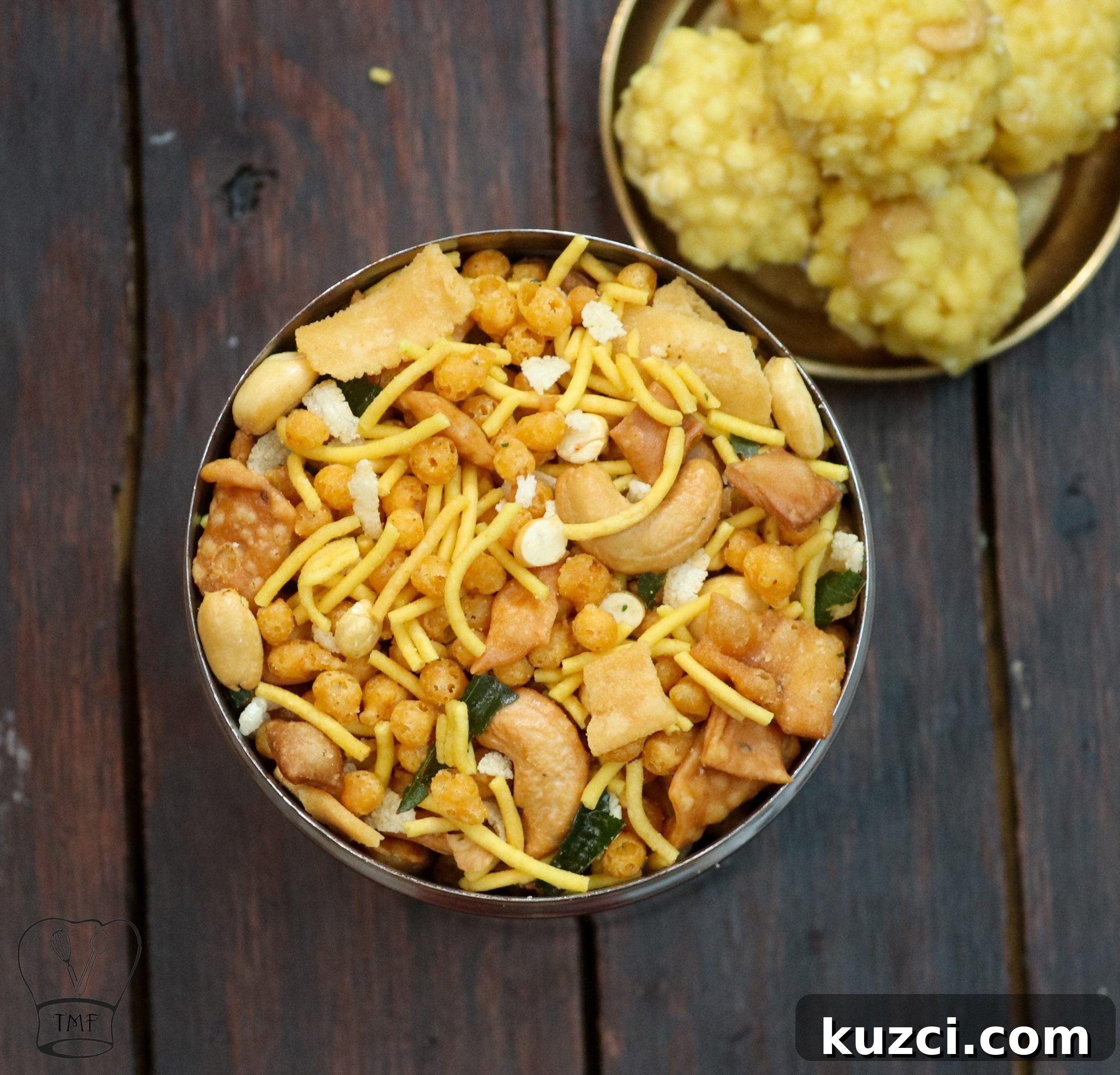 Madras Mixture Recipe: Authentic South Indian Snack 13 Mixture served in bowl
