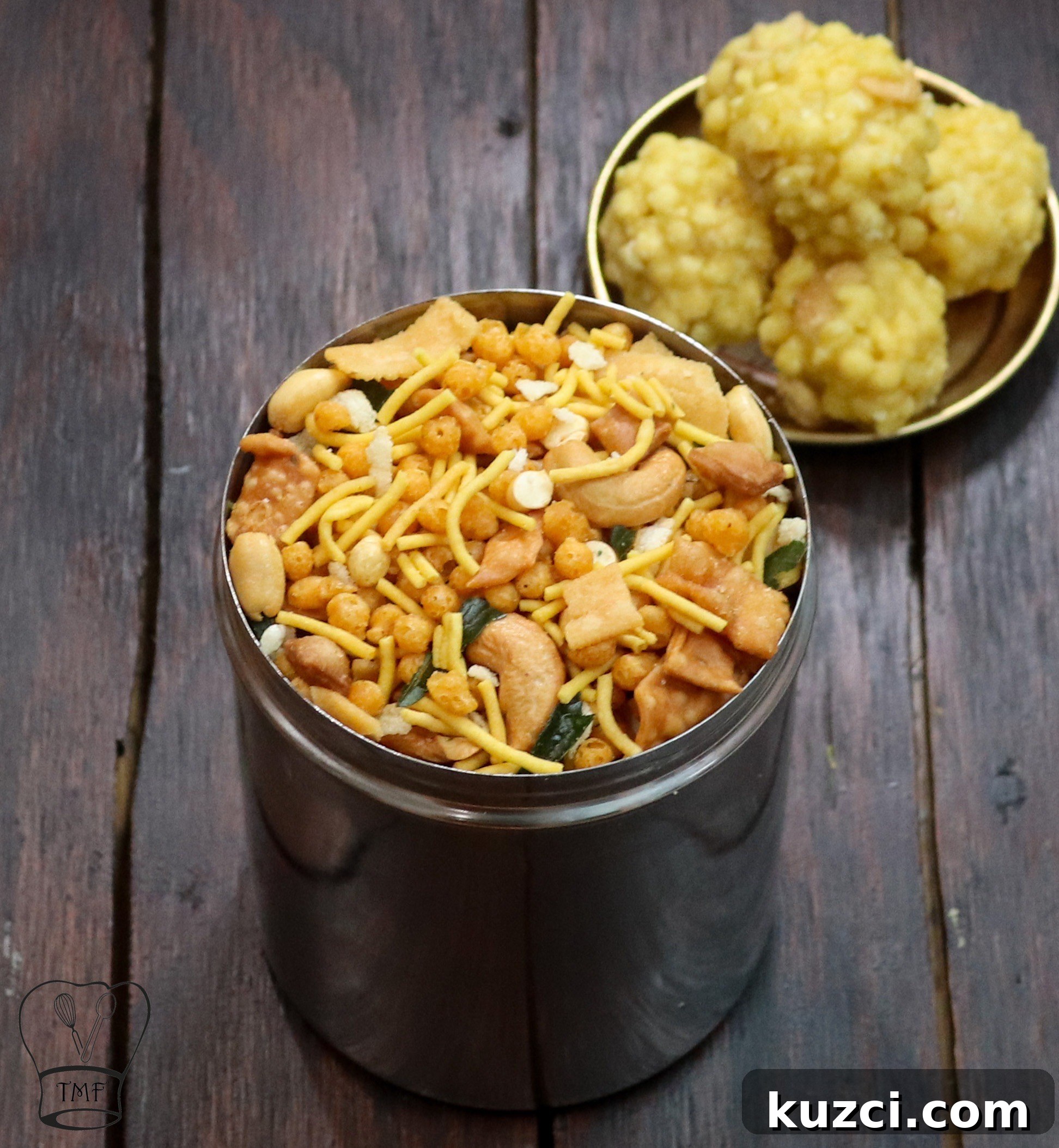 Madras Mixture Recipe: Authentic South Indian Snack 4 Mixture in bowl