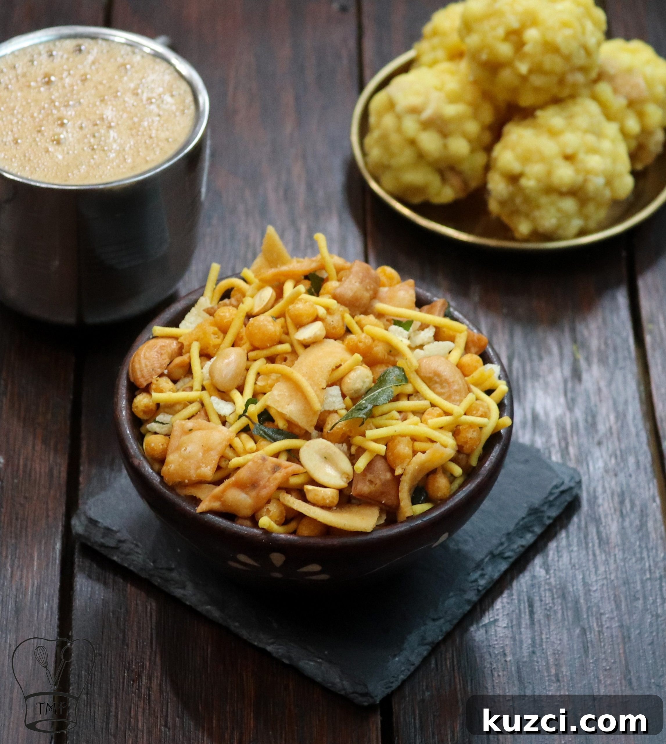 Madras Mixture Recipe: Authentic South Indian Snack 5 Mixture on plate