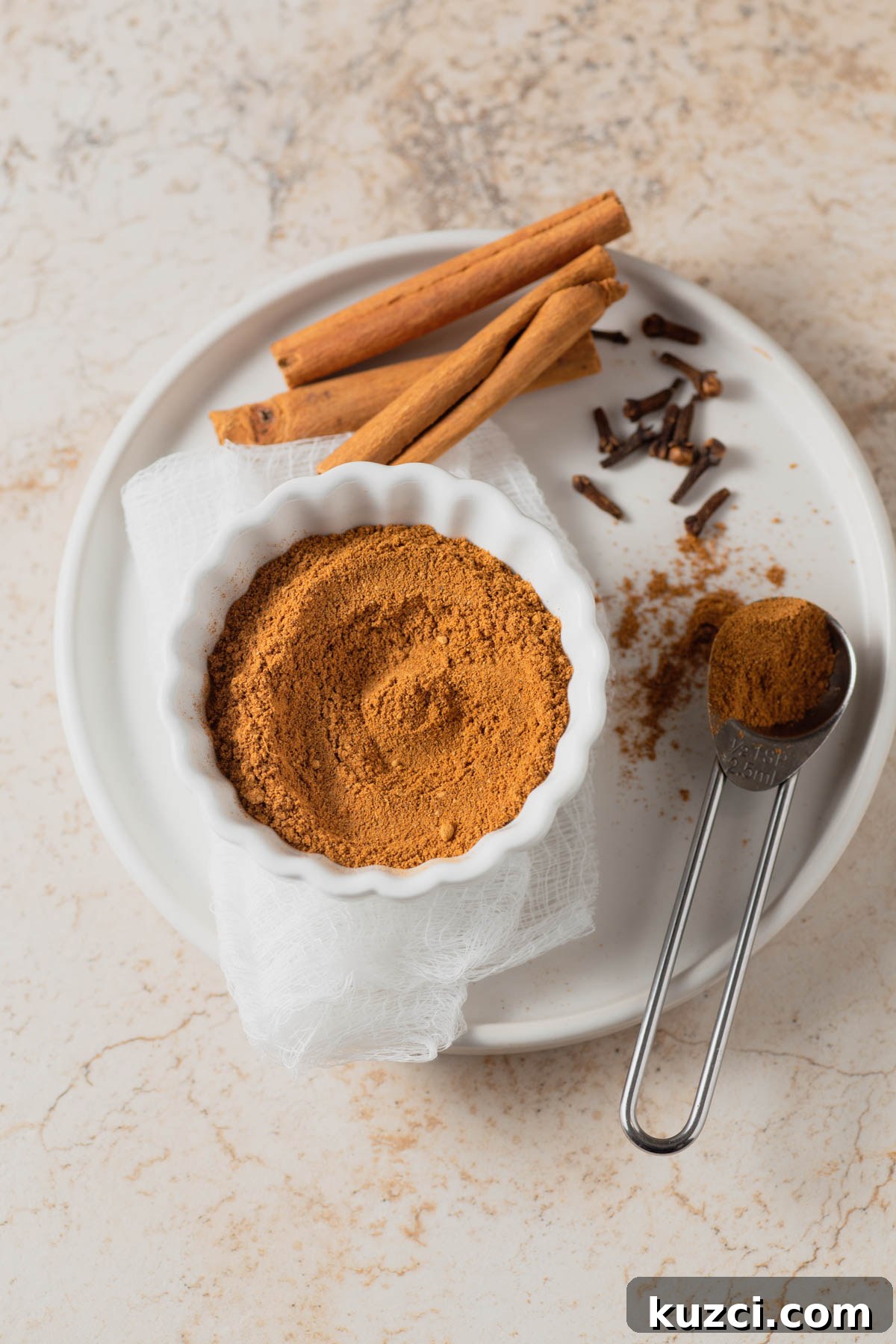 homemade pumpkin pie spice in a bowl