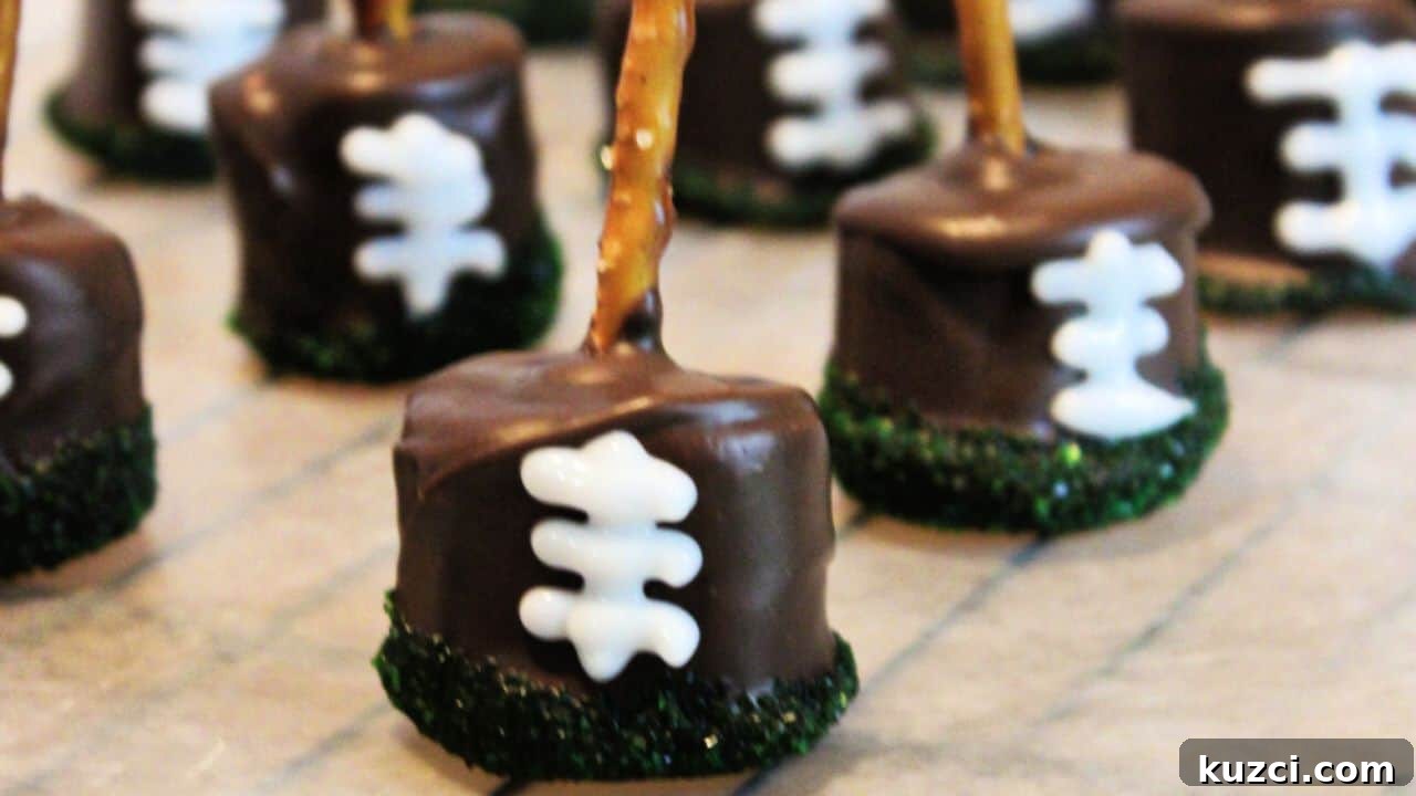9 Adorable Football Game Day Treats That Steal the Show 7 Football Marshmallows Pops
