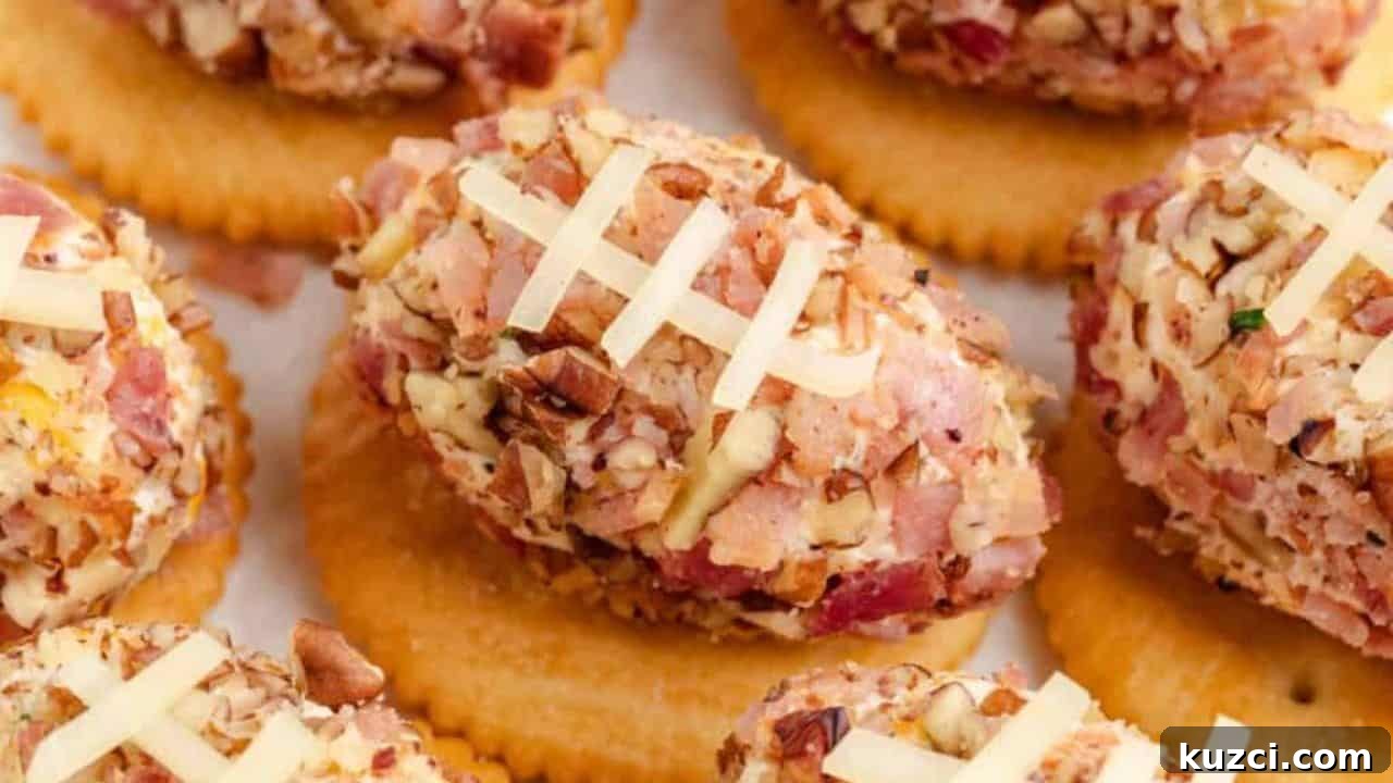 9 Adorable Football Game Day Treats That Steal the Show 9 Mini Football Cheese Balls