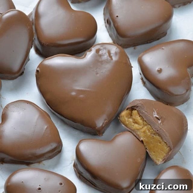 Chocolate Chip Cookie Dough Valentine's Heart Cookies 7 Reese’s Peanut Butter Valentine’s Hearts