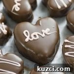 Bunch of chocolate chip cookie dough Valentine's hearts