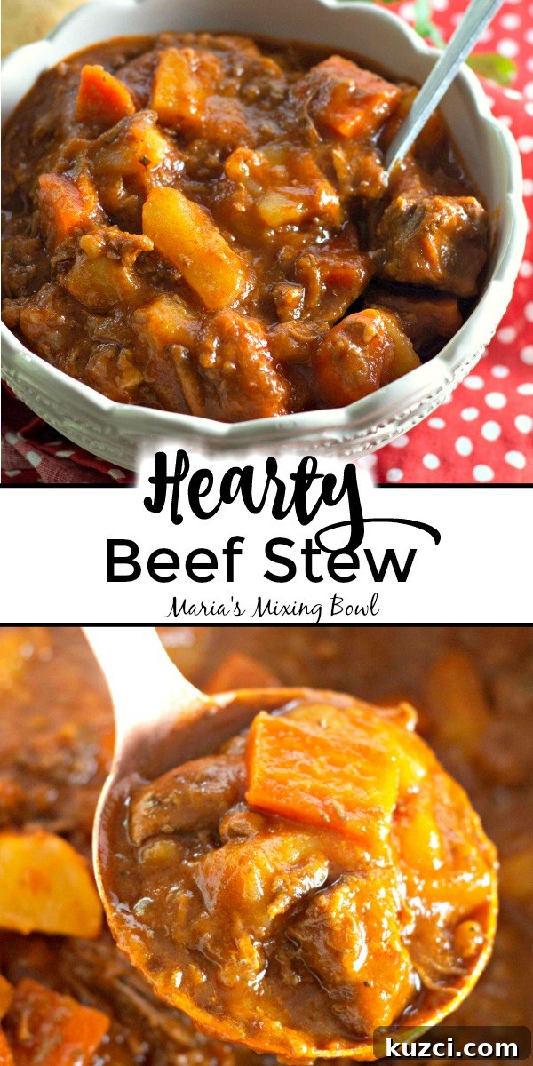 Hearty Beef Stew pin image