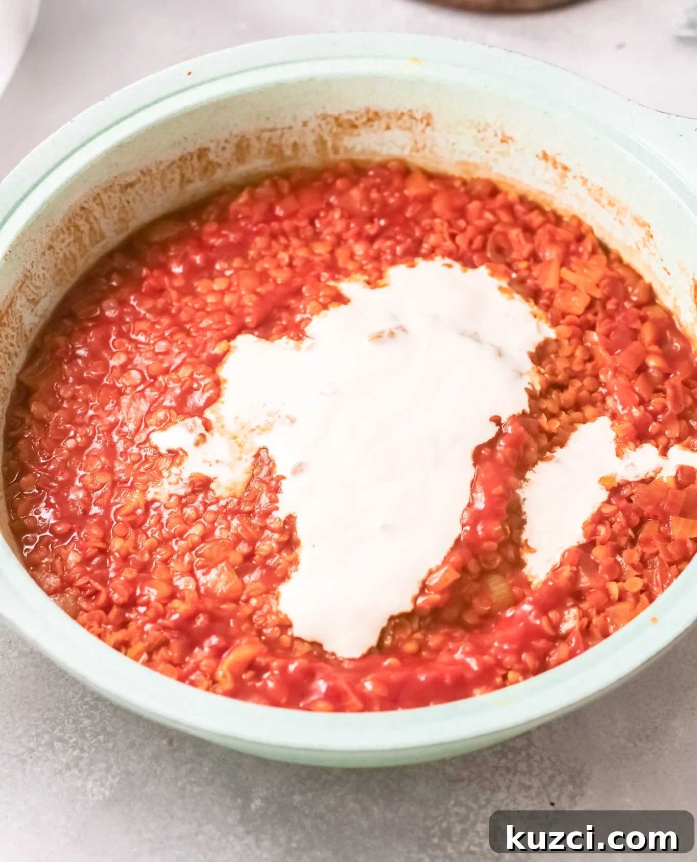 Creamy Red Lentil Curry Recipe: Spiced Indian Dal 8 Red Lentil Curry with cream.