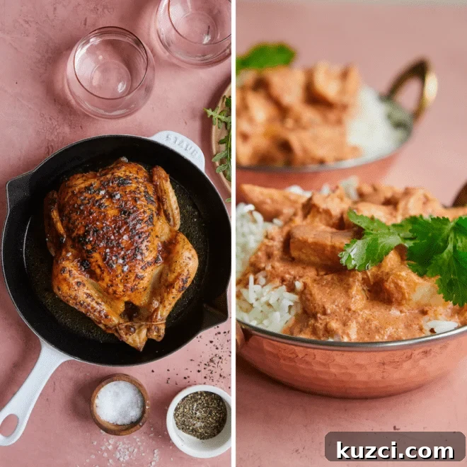 Turn One Roasted Chicken into 2 Weeknight Dinners 2 two dinners using a whole roasted chicken
