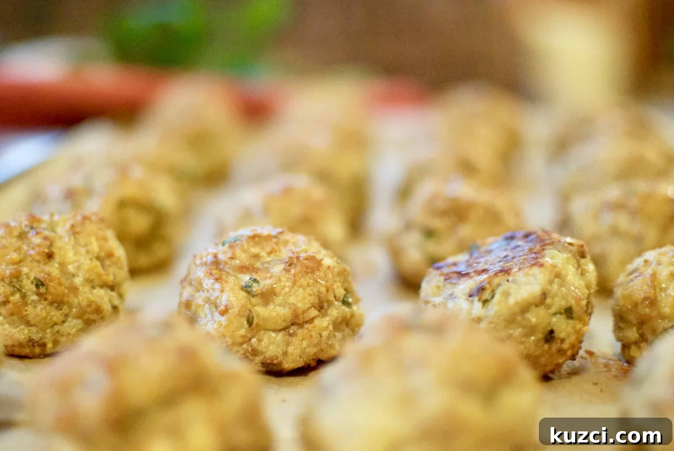 Juicy Homemade Chicken Meatballs Recipe 4 Baked chicken meatballs