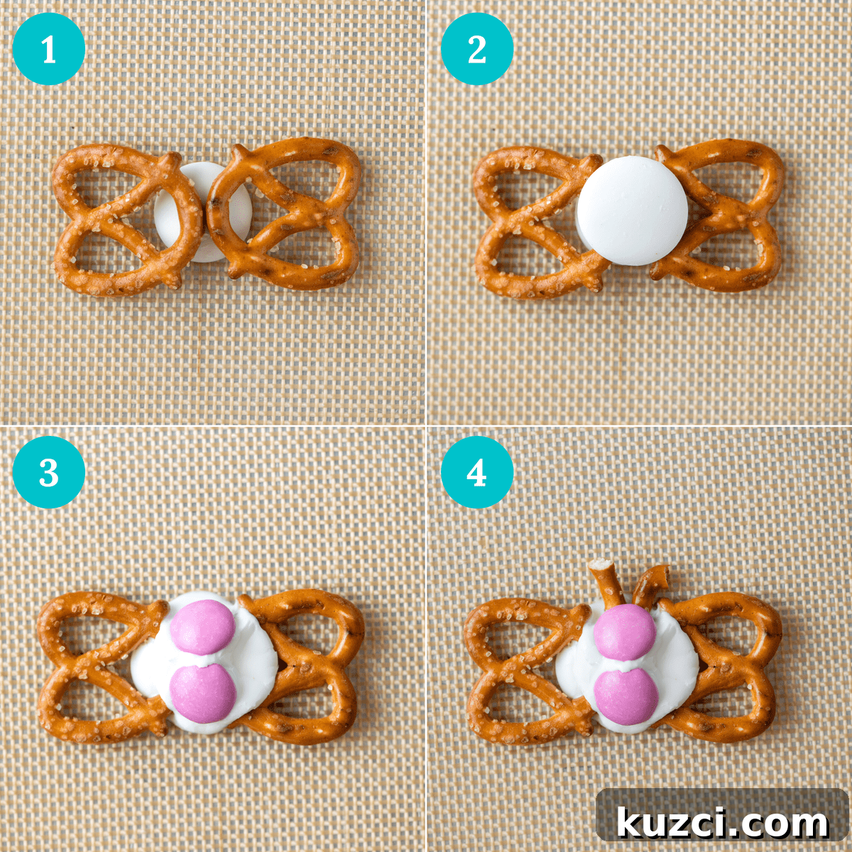Festive Easter Pretzels: Soft Baked Twists and Decorating Ideas 6 how to make butterfly pretzels step by step