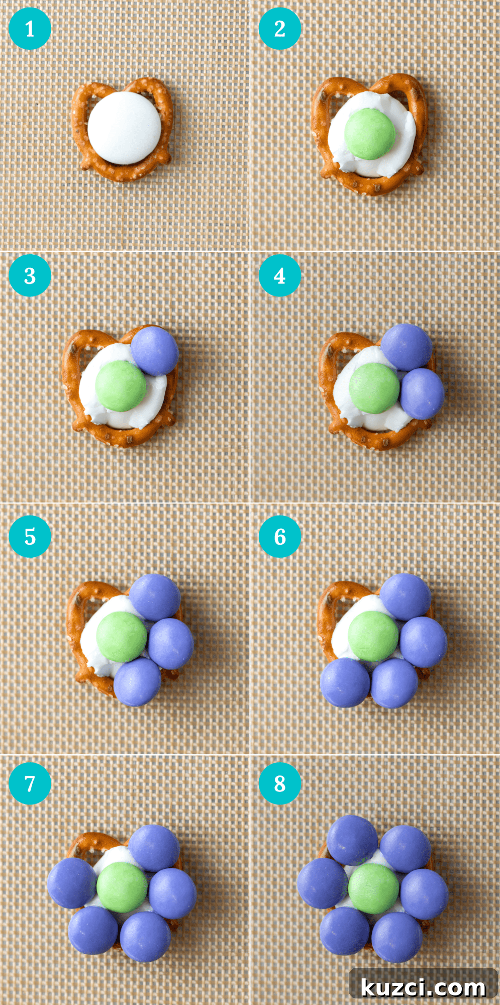Festive Easter Pretzels: Soft Baked Twists and Decorating Ideas 7 how to make flower pretzels step by step