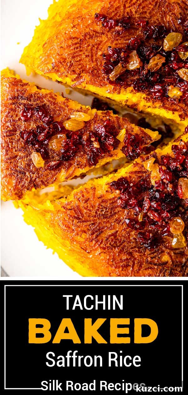 titled image: tachin baked saffron rice