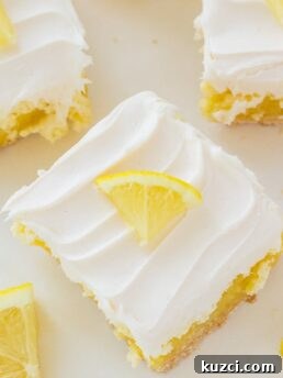 Frosted Lemon Cheesecake Bars