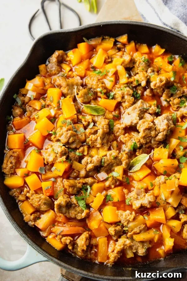 One Pan Ground Turkey Taco Skillet 9 Sausage butternut squash skillet