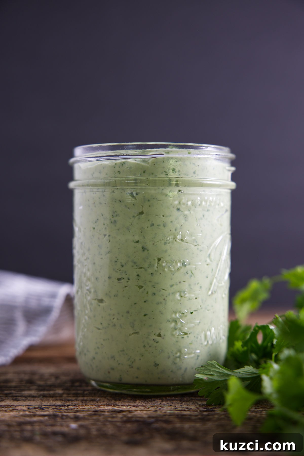 Avocado Lime Crema Recipe 3 Jar full of avocado crema sauce.