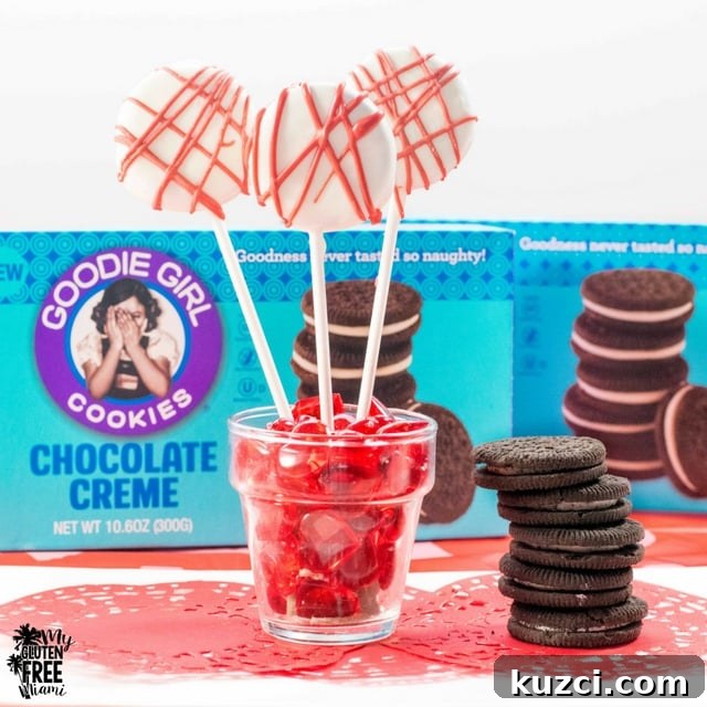 Gluten-Free Cookie Pops Recipe 4 Goodie Girl Chocolate Cream Cookies