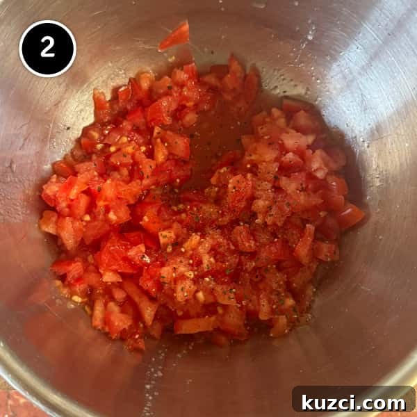 Cretan Dakos Salad | cookeatworld.com Finely chopped or grated tomato for Cretan Dakos