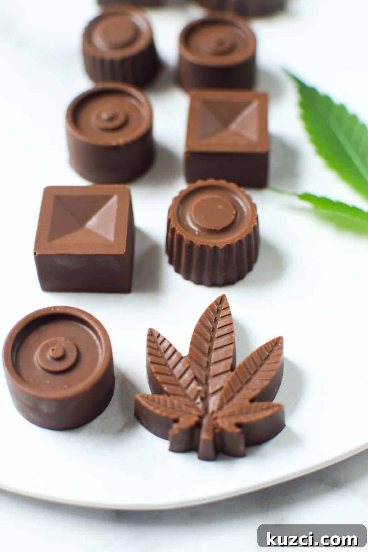 Quick Cannabis Chocolate Recipe for Homemade Edibles 5 Finished image of molded cannabis infused chocolates
