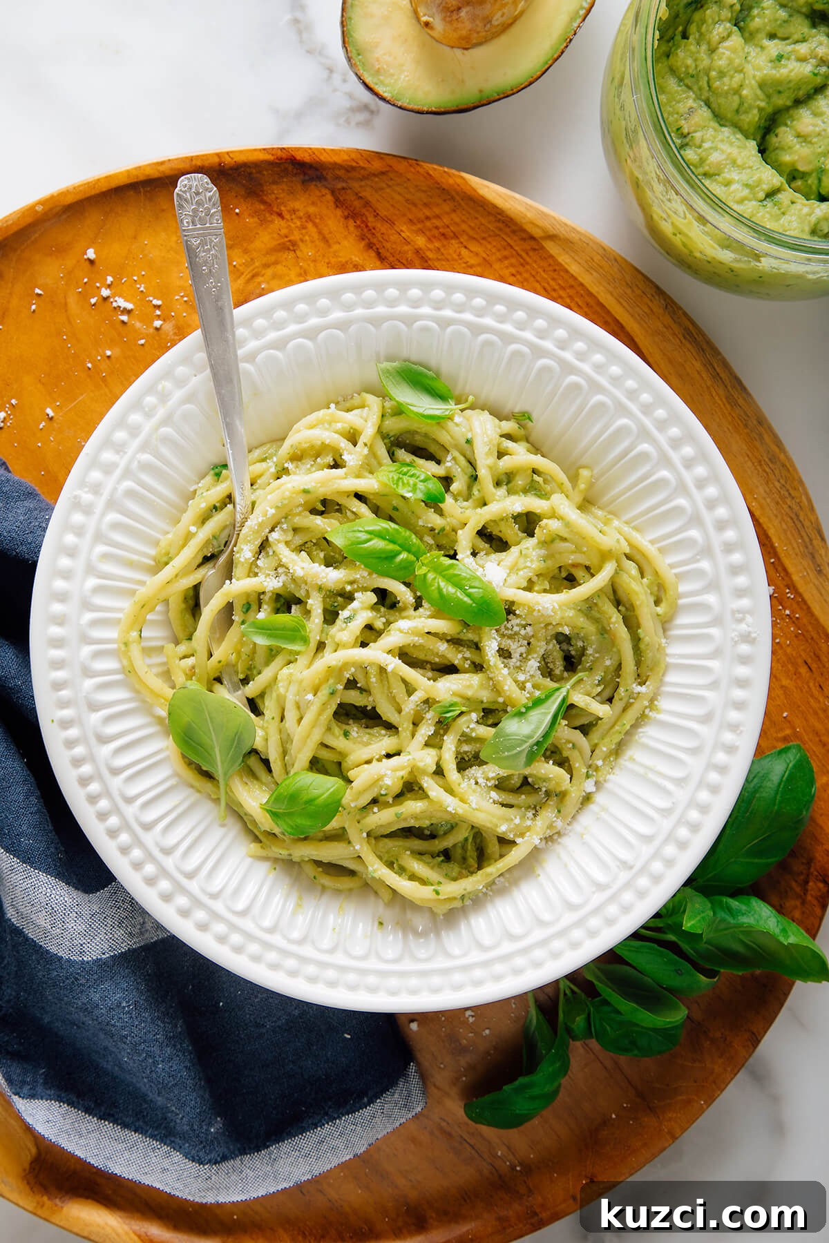 Creamy Avocado Pesto Pasta Recipe 2 avocado pesto on pasta