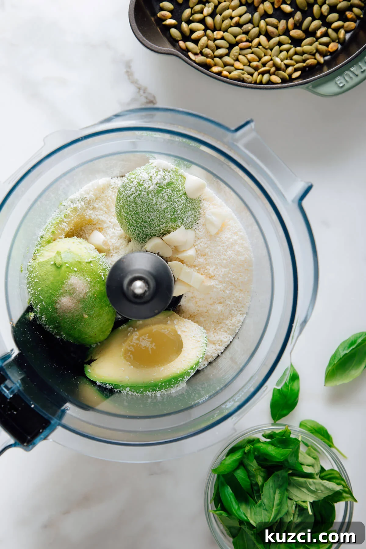 Creamy Avocado Pesto Pasta Recipe 4 how to make avocado pesto