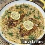 One Pan Creamy Lemon Chicken Linguine