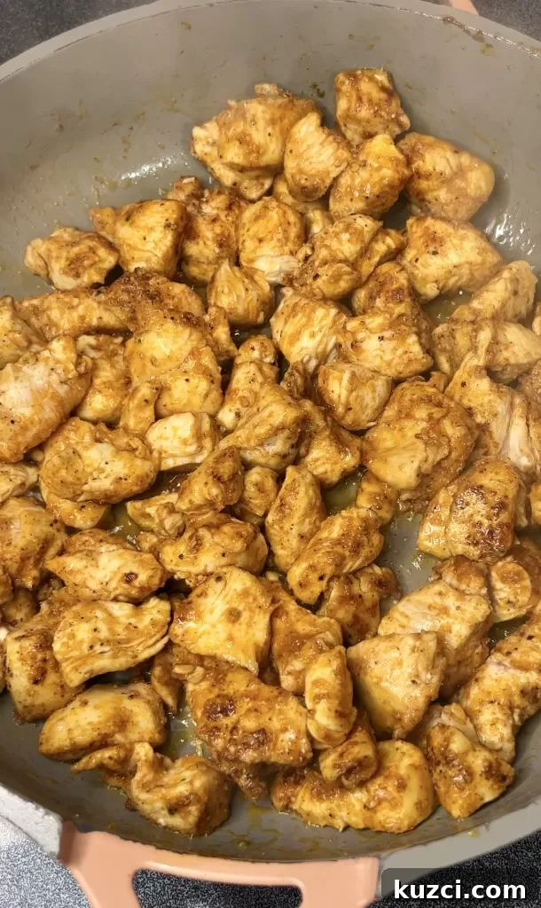 Golden browned chicken pieces
