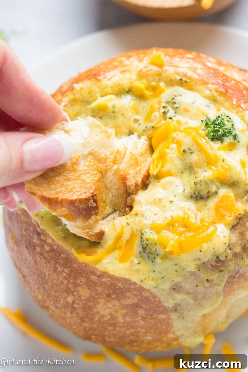 30-Minute Copycat Panera Broccoli Cheddar Soup Recipe 5 My version of the ever so popular Panera Broccoli Cheddar Soup is loaded with flavor and comfort galore but comes together in just 30 minutes on your stovetop! Plus I have a nice tip to decrease the calories and still keep the flavor!