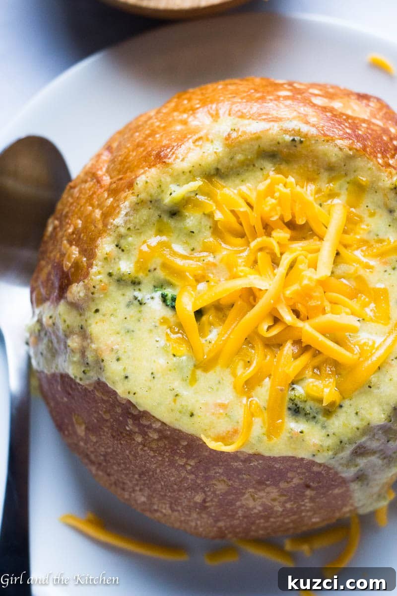 30-Minute Copycat Panera Broccoli Cheddar Soup Recipe 6 My version of the ever so popular Panera Broccoli Cheddar Soup is loaded with flavor and comfort galore but comes together in just 30 minutes on your stovetop! Plus I have a nice tip to decrease the calories and still keep the flavor!
