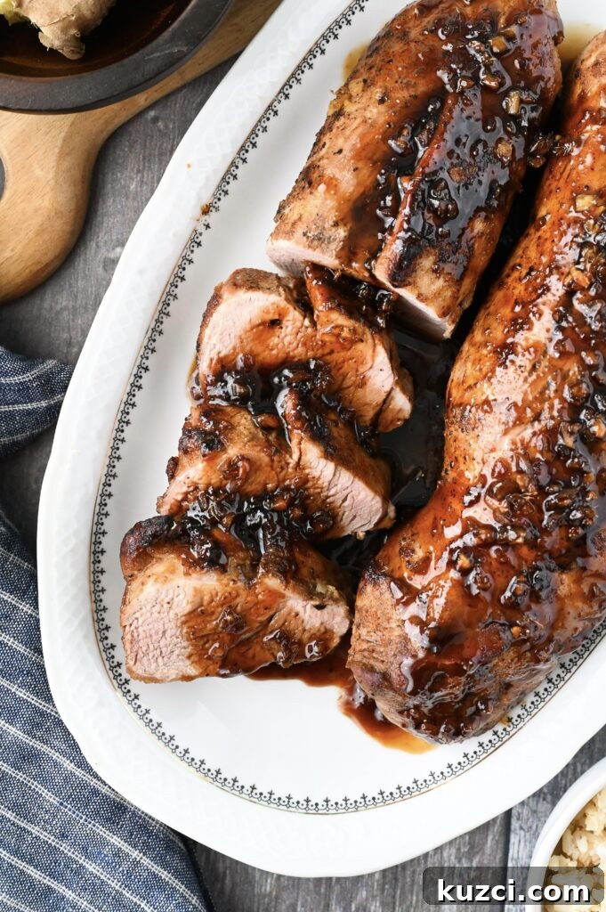 Maple-Glazed Pork Tenderloin Recipe 8 Learn how to make this delicious and easy maple syrup and garlic glazed pork tenderloin.