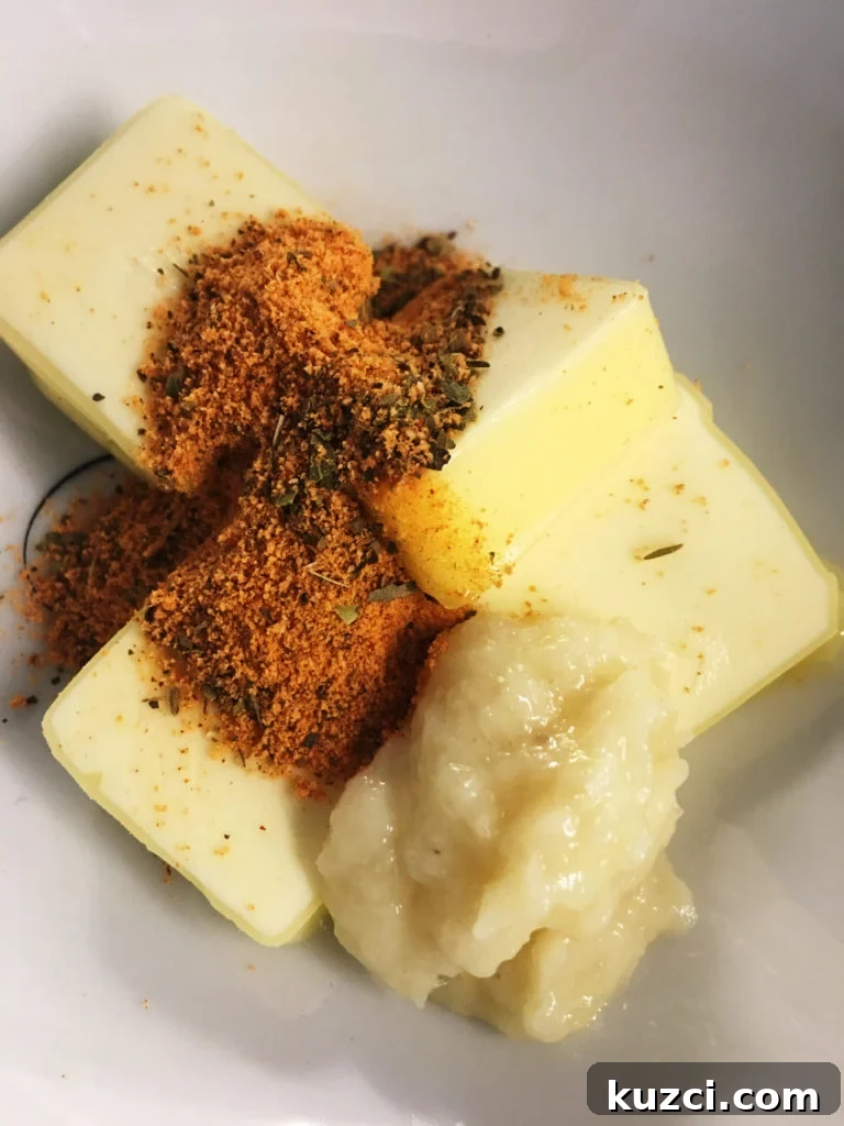Cajun Garlic Butter Flank Steak Recipe 3 Cajun garlic butter before mixing