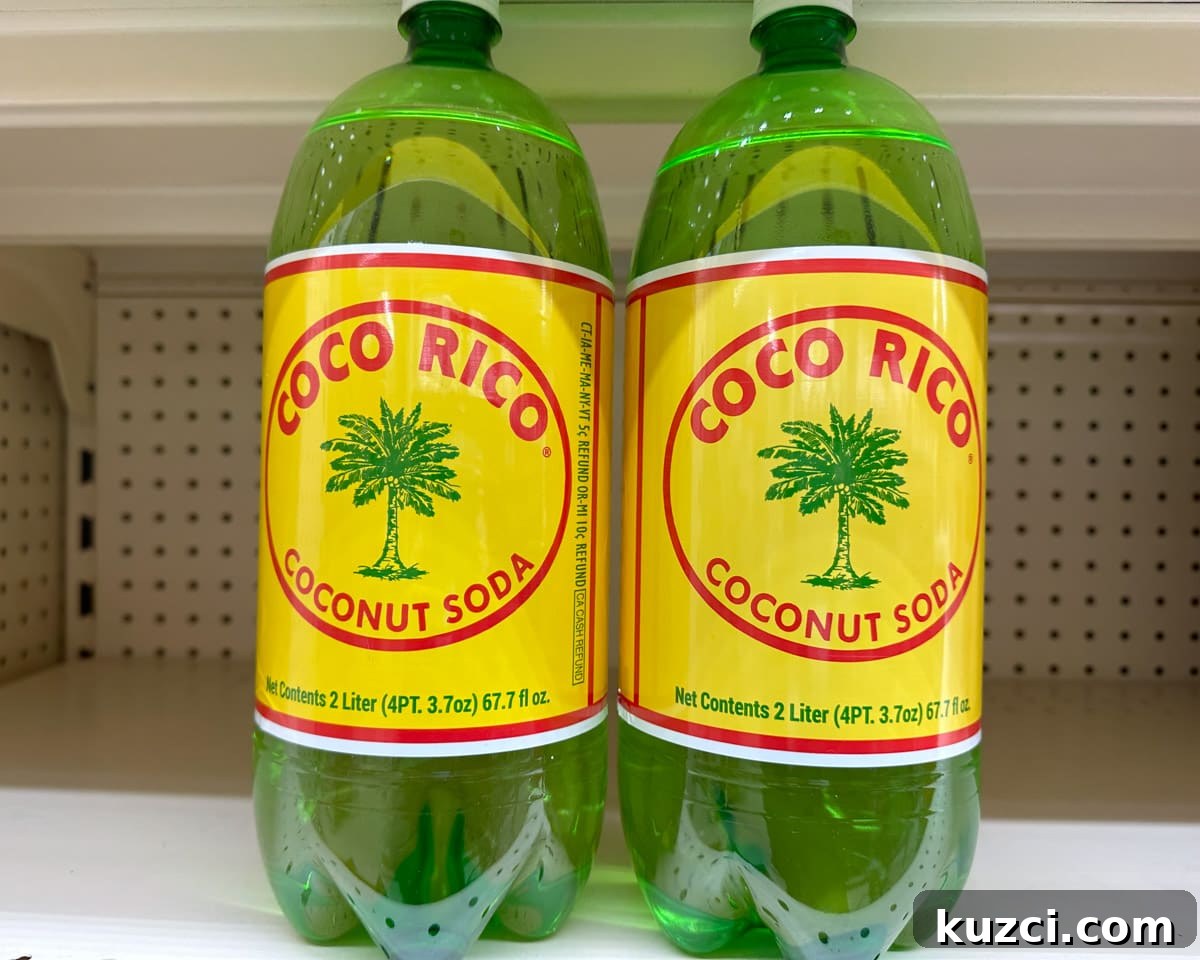bottles of coconut soda.