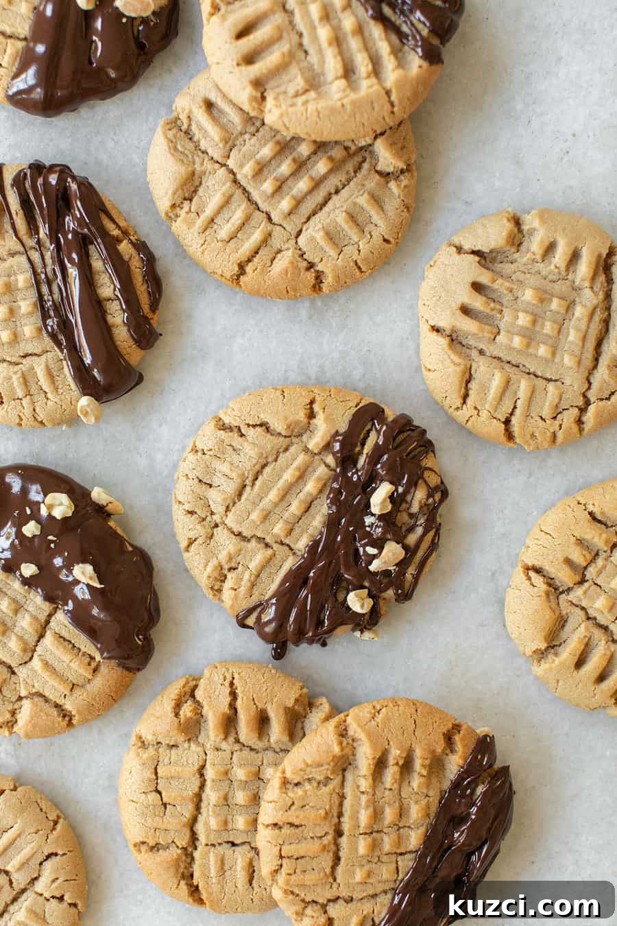 Cookie Recipes for Holidays, Parties, and Everyday Treats 7 Classic peanut butter cookies.