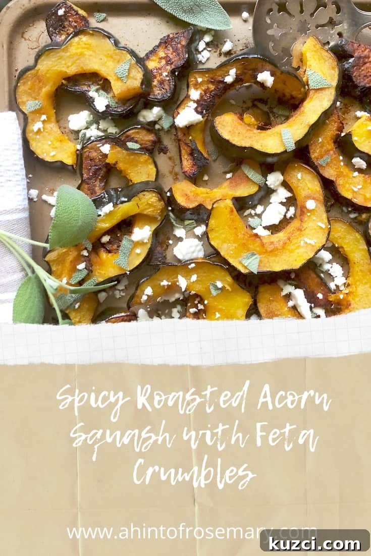 Spicy Roasted Acorn Squash with Crumbled Feta Recipe 11 Spicy Roasted Acorn Squash with Feta Crumbles