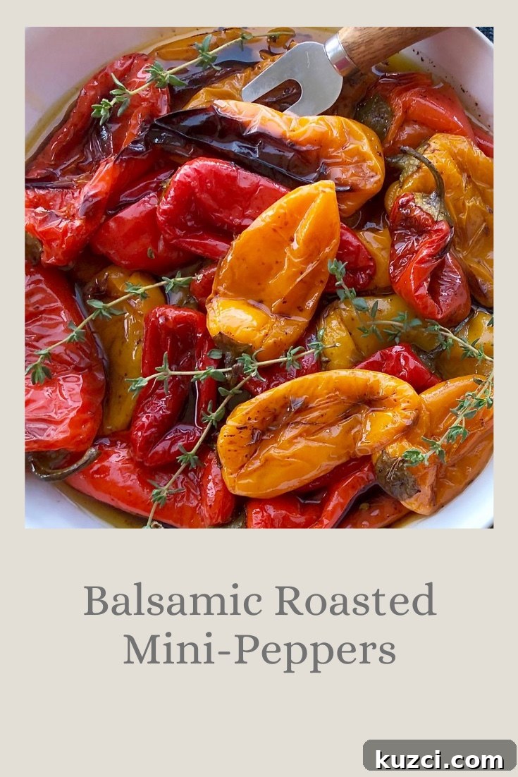 balsamic roasted mini peppers
