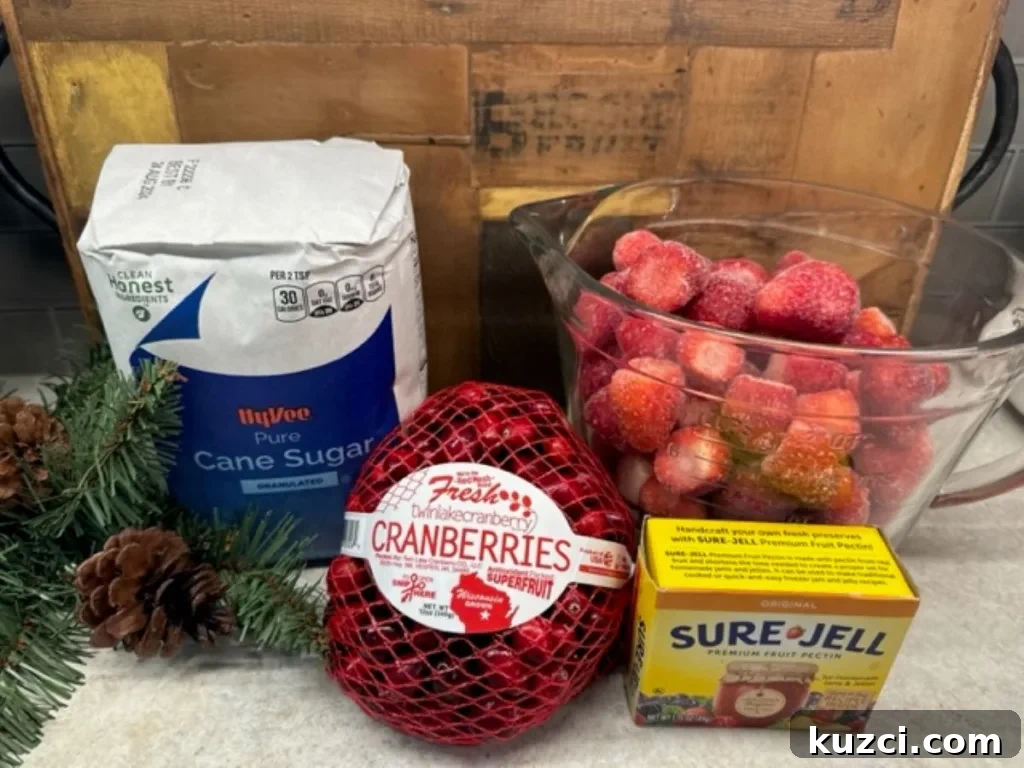 Christmas Jam Recipe for Holiday Gifts 2 Christmas jam recipe ingredients