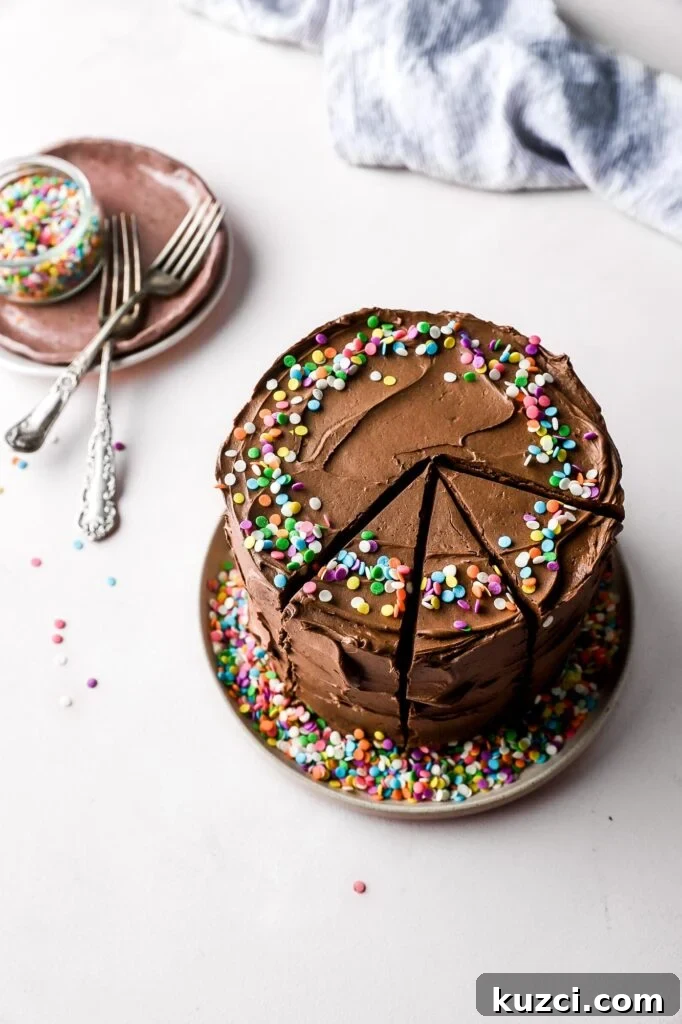 Classic Birthday Cake with Two-Ingredient Frosting 5 classic birthday cake recipe