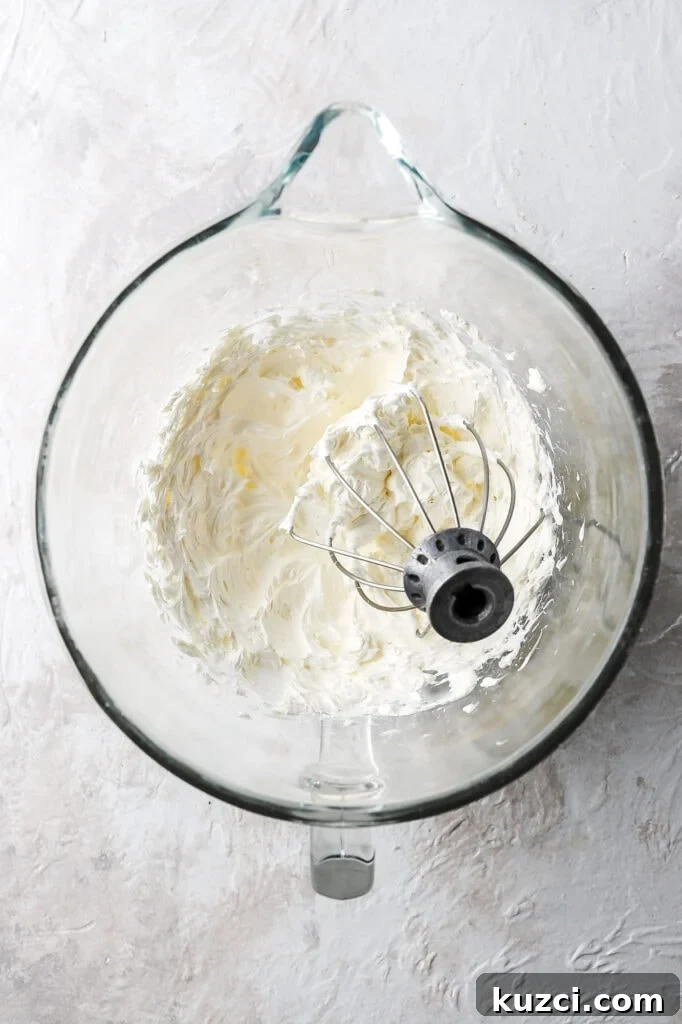 Classic Birthday Cake with Two-Ingredient Frosting 7 whipped butter