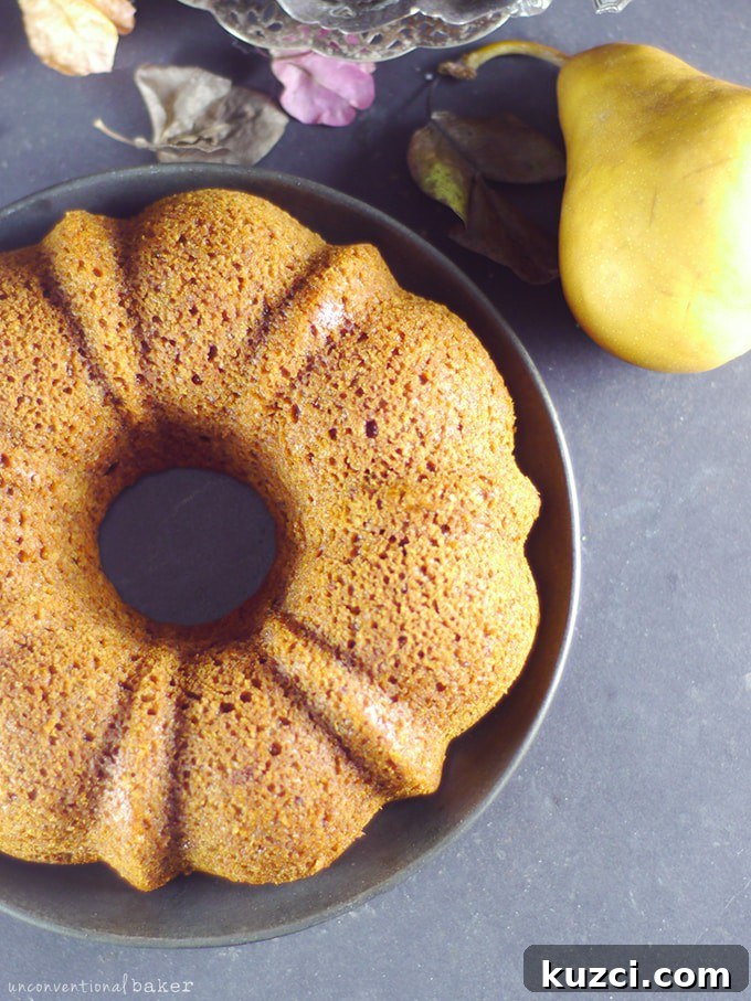 Moist Pear Cake with Caramel Sauce 3 Pear Cake with a Caramel Sauce {Free from: Gluten, Dairy, Eggs, Refined Sugar, and Oil}