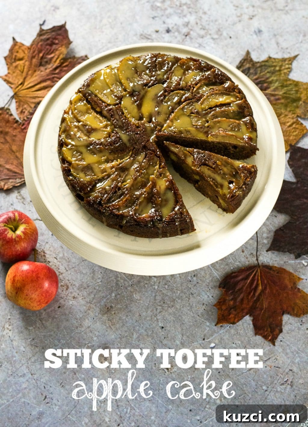 Vegan Sticky Toffee Apple Cake