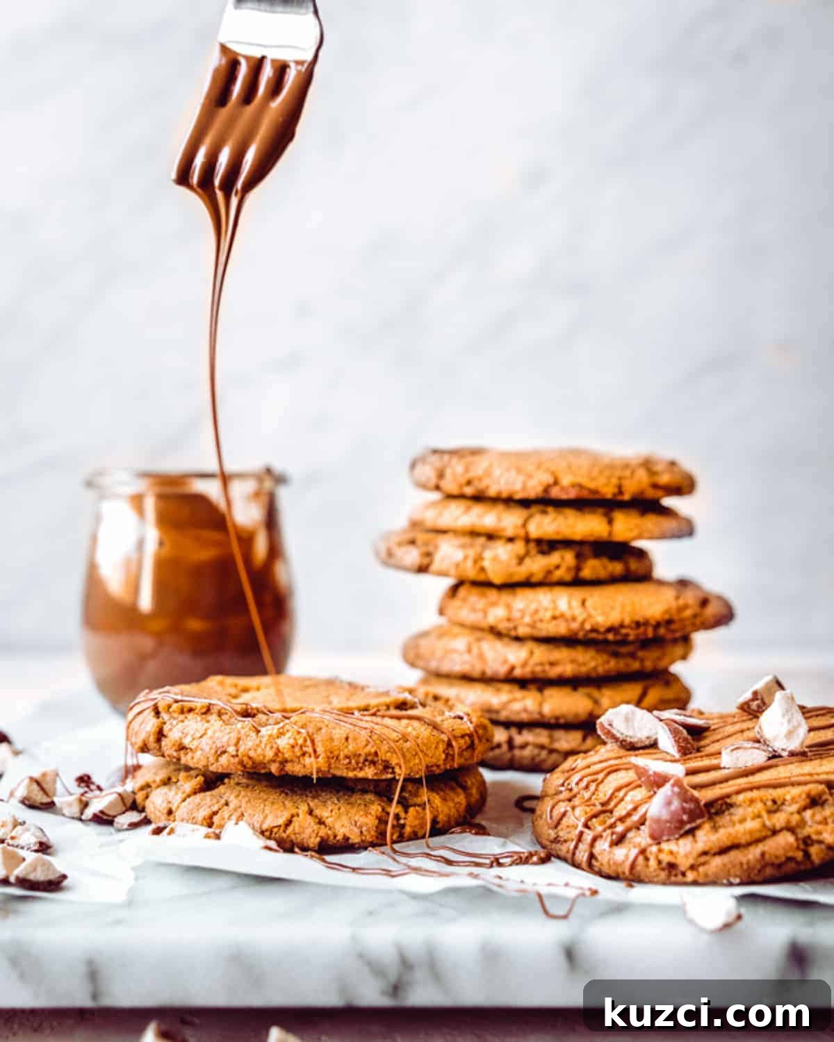 10 Father's Day Recipes Dad Will Love 5 drizzling melted milk chocolate on malt ball cookies