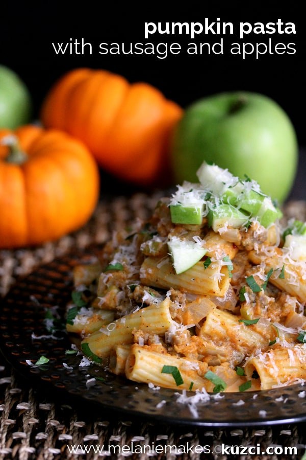 Pumpkin Cheesecake Ice Cream with Caramel Swirl 10 Pumpkin Pasta with Sausage and Apples | Melanie Makes