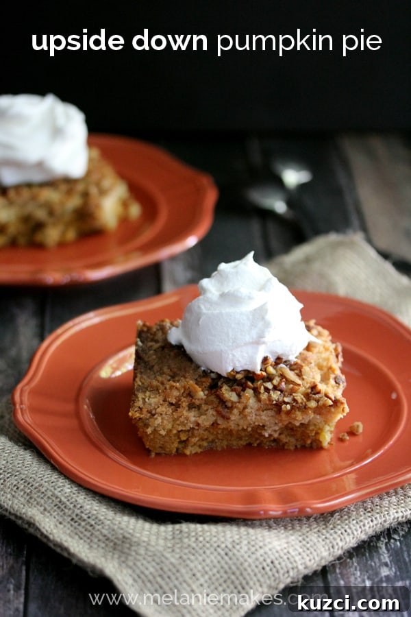 Pumpkin Cheesecake Ice Cream with Caramel Swirl 8 Upside Down Pumpkin Pie | Melanie Makes